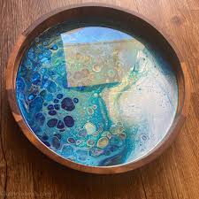 Maybe you would like to learn more about one of these? Ocean Abstract Acacia And Resin Tray 198 Kathryn Beals