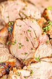I take mine out of the oven when it's at 140 and then let it rest, because when meat rests, it continues to cook and will reach a higher internal temperature. Ginger Marinated Pork Tenderloin Only 6 Ingredients Plain Chicken