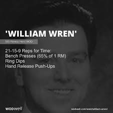 William Wren" Workout, 555 Fitness Hero WOD