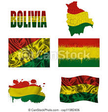 Red is said to recall valor and green indicate fertility. Bolivian Flag Collage Bolivia Flag And Map In Different Styles In Different Textures Canstock