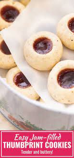 Thumbprint Cookies Are The Perfect Christmas Cookies A Classic German Recipe Made With Ground Nut Lemon Curd Cookies Recipe Thumbprint Cookies Dessert Recipes