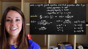 Choose the radio button for the logistic model, and click the ok button. Logistic Growth Model Of A Population Kristakingmath Youtube