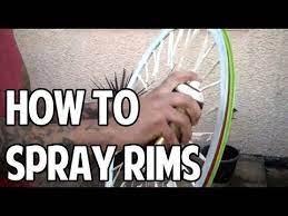 How To Spray Your Bicycle Rims Bicycle Paint Job Bicycle Rims Paint Bike