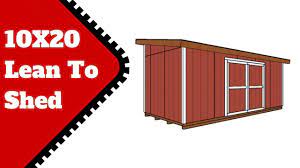 10x20 run in shed plans free 6 x 4 x 1 boxes wood shed kits plans how to build a shed on piers custom build outdoor shed 12x16 shed specs if you love building and. 10x20 Lean To Shed Plans Youtube