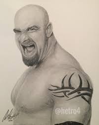 Bill Goldberg Drawing by Hetro4