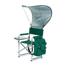 The Cobra Chair Is A Portable Folding Chair With Detachable Canopy And Armrest Caddy Cooler All In One A Padded Seat Sport Chair Green Chair Picnic Chairs