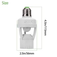 Eeekit 4pack E27 Infrared Pir Motion Sensor Led Light Lamp Bulb Holder Socket Switch 110 220v You Can Obtain Motion Sensor Lights Light Sensor Led Light Lamp