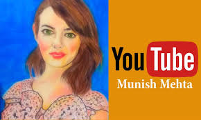 Munish Mehta art-Emma Stone by Munish