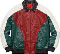 Handmade Mens Supreme Studded Arc Logo Leather Multi Color Jacket All Size Fashion Clothing Shoes Ac Stylish Jackets Real Leather Jacket Leather Jacket Men