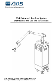 Ads Eos Instructions For Use And Installation Pdf Download Manualslib