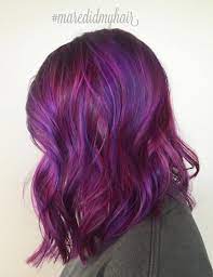 It is a rich color that is just natural enough to squeak by strict hair color regulations while still giving the gal who rocks it the freedom to express herself. 40 Versatile Ideas Of Purple Highlights For Blonde Brown And Red Hair