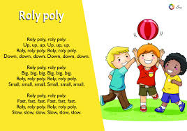 Roly Poly Short Rhyme Printable Lyrics Card Rhyming Poems For Kids Short Nursery Rhymes Rhymes For Kids