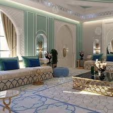 Moroccan Style Interior Design For An Arabic Majlis Beach House Interior Design Moroccan Style Interior Interior Design Dubai