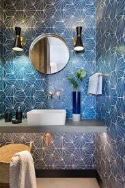 Check out these 12 popular tile ideas and choose the right tile for your bathroom. Contemporist Bathroom Design Ideas A Blue Starburst Tile Demands Attention Contemporary Designers Furniture Da Vinci Lifestyle