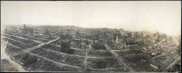 Hotel san francisco, hotel fairmount en la distancia enseñando un barrido limpio de fuego en la sección de negocios de todos menos clase a edificios enmarcados de acero. Fichier San Francisco In Ruins View From Captive Airship Above Folsom 1906 Jpg Wikipedia