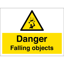 Find the perfect hazard warning signs stock photo. Falling Objects Warning Signs From Key Signs Uk
