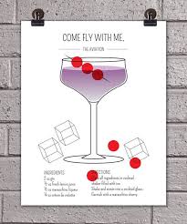 Classic Cocktails The Aviation Art Print Aviation Cocktail Themed Drinks Classic Cocktails