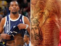 The basketball star's latest ink features a passage from the bible. Pin On Kevin Durant