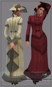 I'm planning on starting a victorian period legacy for sims 4 and i needed to make some dresses for girls so here is the . Historical Collection Part 3 Victorian Dress And Hat At Hoppel785 The Sims 4 Catalog