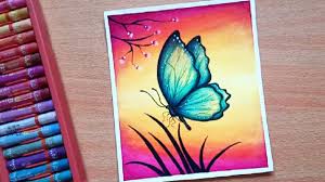 Easy Butterfly Scenery Drawing With Oil Pastels Step By Step Youtube Creating an oil painting is in fact relatively easy compared to other mediums such as watercolor or pastels. easy butterfly scenery drawing with oil pastels step by step