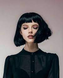 2020 Sac Modelleri En Moda Sac Short Black Hairstyles Gothic Hairstyles Bob With Fringe
