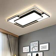 Other choices to increase overall brightness in your room are ceiling light fixtures, like chandelier ceiling fans. Modern Led Flush Mount Ceiling Light Fixture With Remote Control Black Dimmable Ceiling Lamp For Kitchen Bedroom Living Room Ceiling Lights Aliexpress