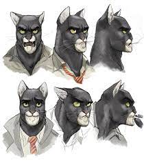 This means it doesn't have any hues, like gray and white. Blacksad Shapes Character Design Concept Art Characters Character Art