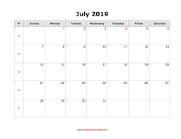 July 2019 Calendar July2019 July 2019calendar 2019holidayscalendar Calendar 2019 Printable Calendar Printables Monthly Calendar Printable
