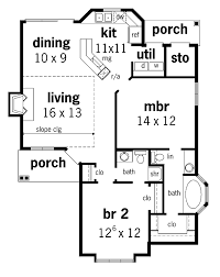 A 2 bedroom house plan includes all the features and space that anyone would need whether they're living alone, downsizing from a larger house or wanting something smaller as a starter home. Craftsman Style House Plan 2 Beds 2 Baths 984 Sq Ft Plan 45 383 House Blueprints House Floor Plans Tiny House Plans