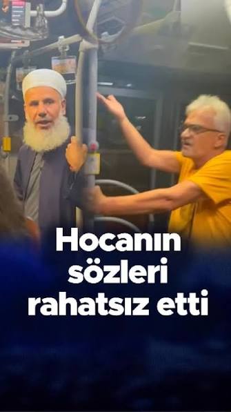 İstanbul Şirinevler metrobüsünde halka tebliğ yapan bir hocaya yolculardan biri müdahale edince ortalık karıştı. , Müdahale eden şahıs yolcuların tepkisiyle karşılaşınca bir süre sonra inmek zorunda ...