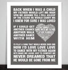 Luther Vandross Dance With My Father Music Love Song Lyric Print Memorial Gift Love Songs Lyrics Song Lyrics Art Song Lyric Print