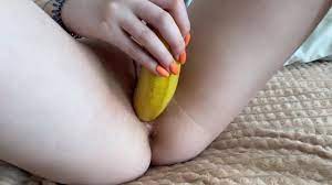 Masterbation with a banana