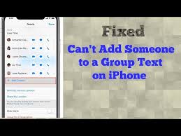 Sometimes, our solutions for how to send group text on apple may not be the best for some, it is easy to understand because the demand for each person is different. Why Can T I Add Someone To A Group Text On Iphone In Ios 12 4 1 13 Fixed Youtube