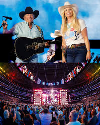 Gave it all we got last night with @georgestrait and @chrisstapleton 🎶  #SoFiStadium 📸: @_noelvasquez / SoFi Stadium, @polkimaging / Christopher  Polk