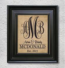 Vine Monogram Wedding Monogram Monogram Print Bridal Shower Decor Burlap Wedding Sign Monogrammed Gif Printing On Burlap Burlap Wedding Signs Vine Monogram