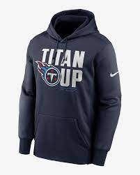 When the weather starts to cool down during the tennessee titans season, keep perfectly warm in this distressed logo hoodie from fanatics branded. Nike Therma Local Nfl Tennessee Titans Men S Pullover Hoodie Nike Com