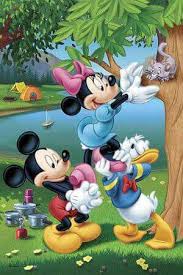 Disney S Mickey Minnie Mouse Donald Duck Rescuing A Cat Disney Cizimleri Disney Resimler