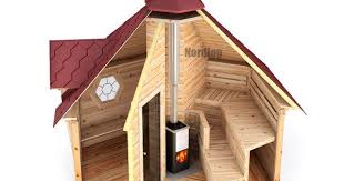 Nordlog Saunakota Mit Vorraum 9 2m2 Saunahaus Gartensauna Saunahutte Aussensauna Heimwerker Sauna Schwimmbecken Saunen Gartensauna Saunahaus Aussensauna