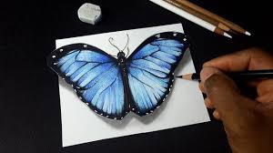 Here presented 51+ 3d butterfly drawing images for free to download, print or share. How To Draw Realistic Butterfly Cute Drawing Youtube