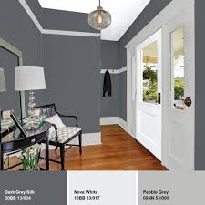 Glidden Essentials 1 Gal Hdgcn39d Dark Grey Silk Semi Gloss Interior Paint Hdgcn39de 01sn The Home Depot Grey Paint Living Room Interior Paint Home