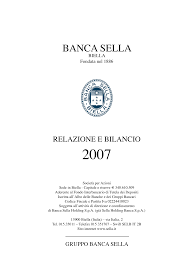 Banca sella (bancomat) a nocera inferiore | 0 bewertungen | vota ora! Https Sellagroup Eu Documents 5333608 5791065 Bilancio Annuale 2007 2 Pdf 22725ff0 4907 39d9 5a2f Fd2b7e5e0ea4 T 1619684393426