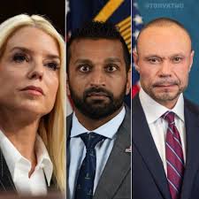 I vote for Kash Patel and Dan Bongino! They have to be more than frustrated  if they are considering leaving their positions in the Trump  Administration. Tell Pam Bondi she has to