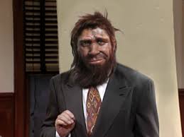 Image result for neanderthal in a suit