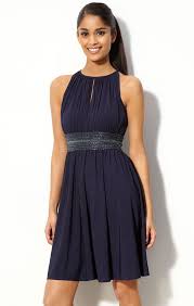 Beaded Navy Jersey Dress By Js Boutique My Style Dresses Fashion Dresses Navy Cocktail Dress