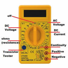 Buy Digital Multimeter DT830D Yellow Color - 1000V DC/750V AC online at  techtonics.in