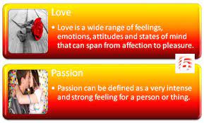 It was issued as a cd single on 15 april 2011 by emi. Difference Between Love And Passion Compare The Difference Between Similar Terms