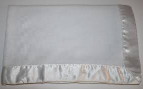 Messages From The Heart White Thermal Baby Blanket Satin Trim Edge 28 5 X38 Messagesfromtheheart Babyblanket Cuddly Blanket Baby Blanket Blanket