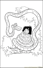 Foster the literacy skills in your child with these free, printable coloring pages that can be easily assembled int. Jungle Book Coloring Page 07 Coloring Page For Kids Free Jungle Book Printable Coloring Pages Online For Kids Coloringpages101 Com Coloring Pages For Kids