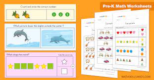Practice using one of our free kindergarten math worksheets or engaging math games for. Preschool Math Worksheets Pdf Prekinders Math Printables