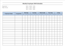 8.5 hours per day or 45 hours per week; Weekly Employee 8 Hour Shift Schedule Mon To Fri Templates At Allbusinesstemplates Com
